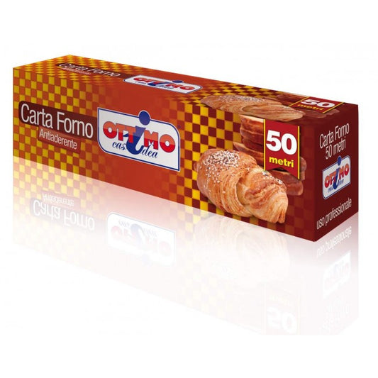 OTTIMO CARTA FORNO ANTIADERENTE CON SEGHETTO 50M
