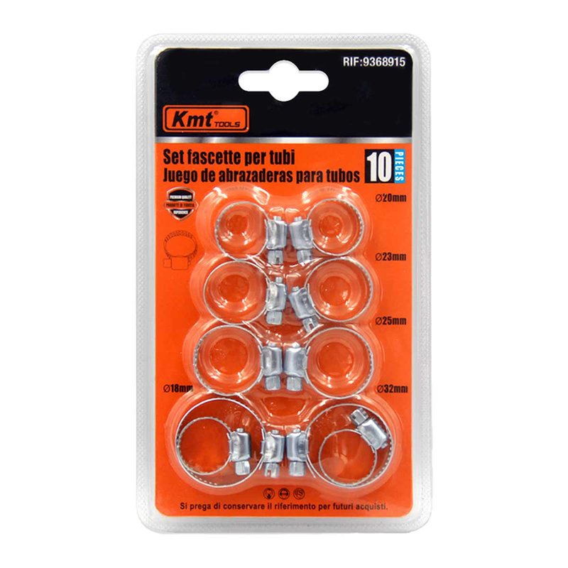 KMT TOOLS SET FASCETTE PER TUBI 10PZ