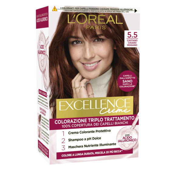 L'OREAL EXCELLENCE PURE CREME 5.5 CASTANO CHIARO MOGANO