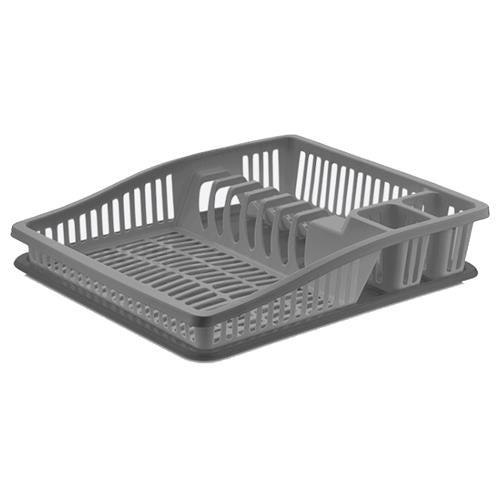 ARBEMA DUNYA SCOLAPIATTI CON VASSOIO PLASTICA CM.39X31X8 GRIGIO SCURO