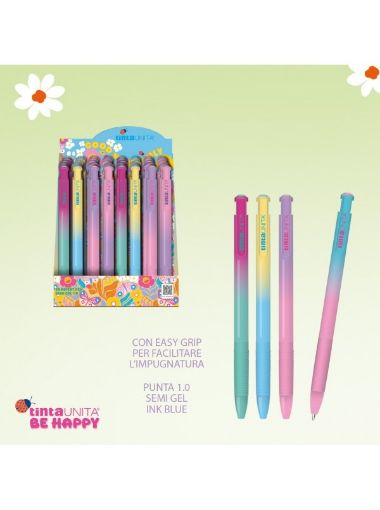 TINTA UNITA BE HAPPY PENNA FUSTO COLORATO SEMIGEL1.0