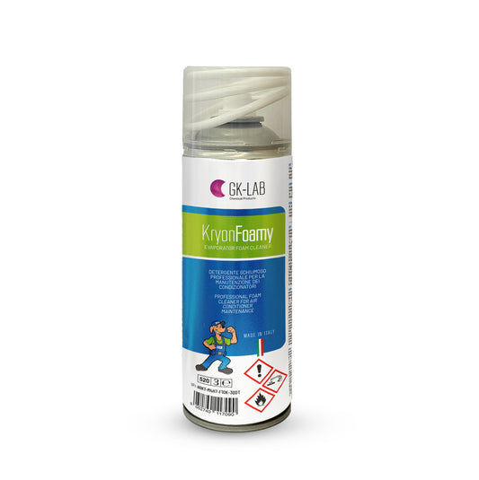 GENERAL GAS GK-LAB DETERGENTE IGIENIZZANTE SCHIUMOSO PER CONDIZIONATORI CON CANNUCCIA 400ML