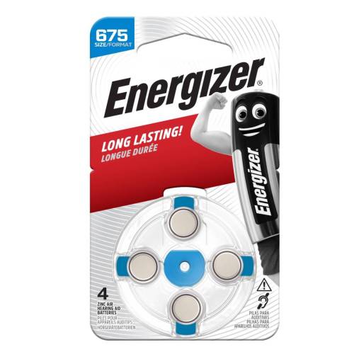 ENERGIZER AZ675 ZINCO ARIA PILE ACUSTICHE BLISTER X4
