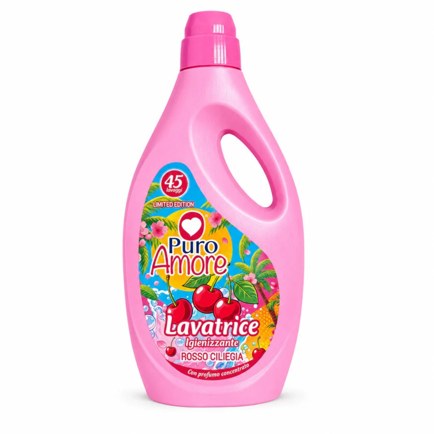 PURO AMORE LAVATRICE 2,025L 45 LAVAGGI ROSSO CILIEGIA LIMITED EDITION