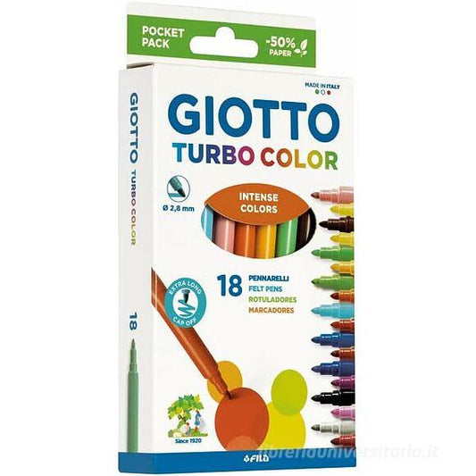 GIOTTO TURBO COLOR 18 PENNARELLI 2,8MM