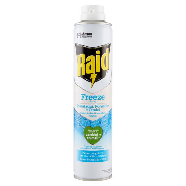 RAID FREEZE SCARAFAGGI, FORMICHE E CIMICI SPRAY 350ML