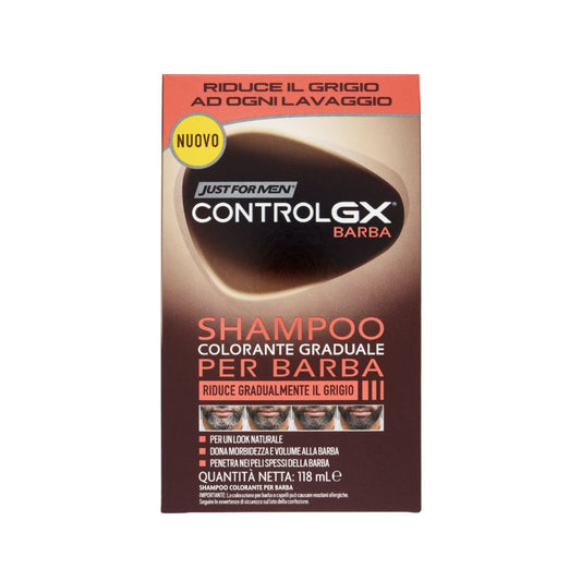 JUST FOR MEN CONTROLGX BARBA SHAMPOO COLORANTE GRADUALE PER BARBA 118ML