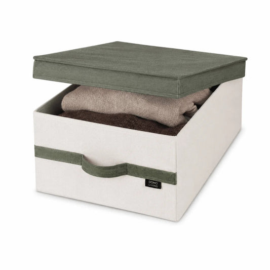 DOMOPAK LIVING LOTUS SCATOLA GUARDAROBA IN CANVAS MISURA MEDIUM CM.35X45X18