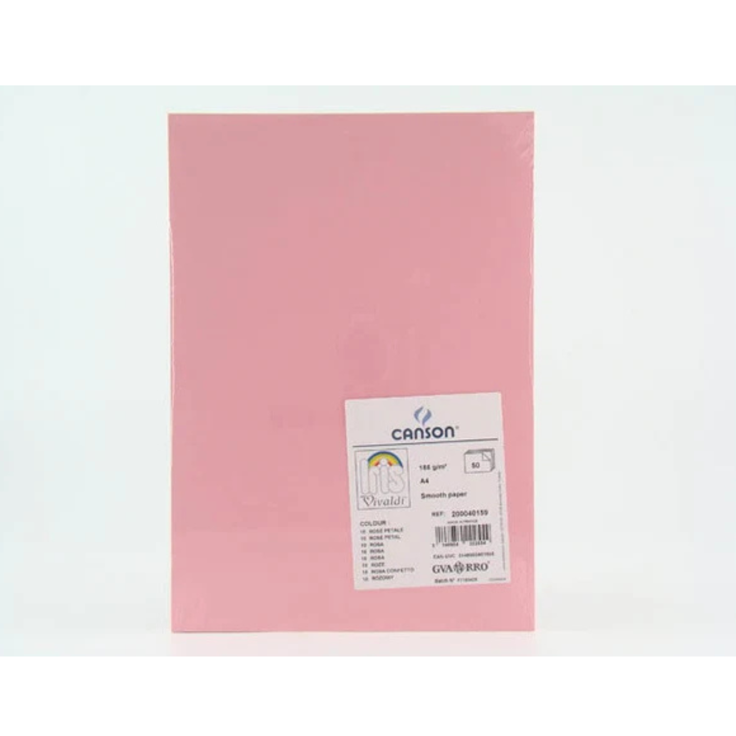 CANSON A4 SMOOTH PAPER 185G/ROSA CONFETTO