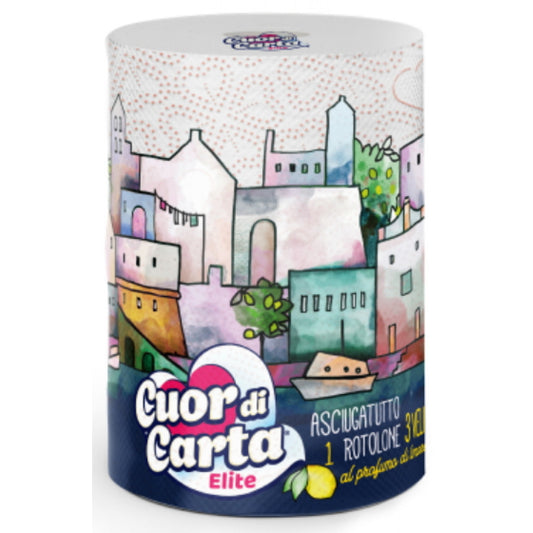CUOR DI CARTA ELITE ASCIUGATUTTO 1 ROTOLONE 3 VELI LIMONE