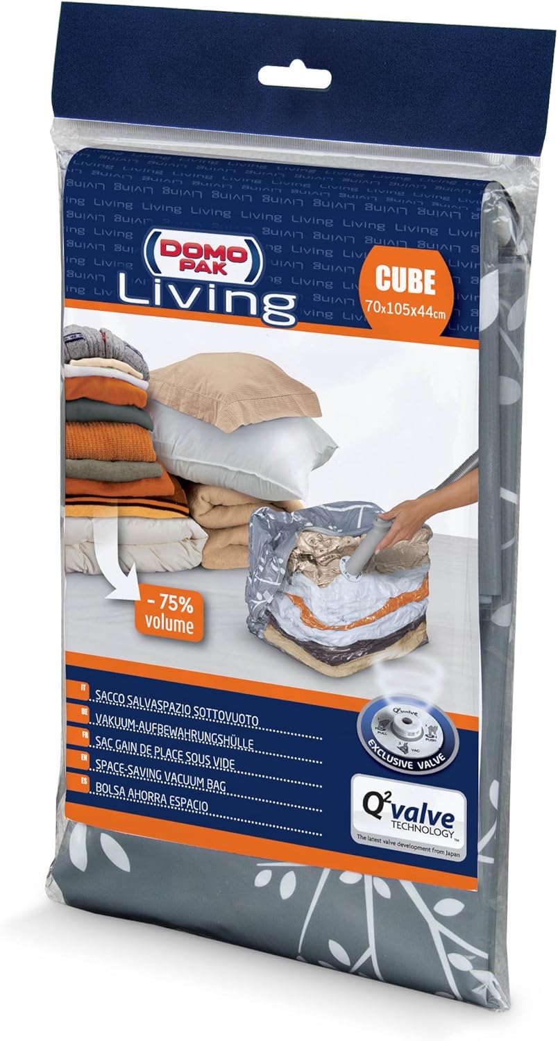 DOMOPAK LIVING SACCO SALVASPAZIO SOTTOVUOTO CUBE CM.70X105X44 1PZ