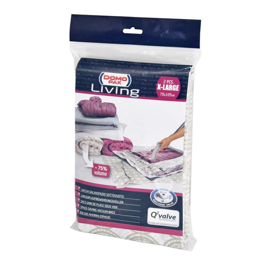 DOMOPAK LIVING SACCHI SALVASPAZIO SOTTOVUOTO X-LARGE CM.70X105 2PZ