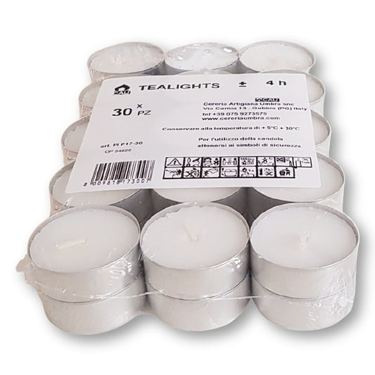 CAU TEALIGHTS 4H 30PZ ART.PI P17-30