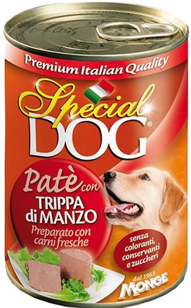 SPECIAL DOG PATE' 400G TRIPPA MANZO