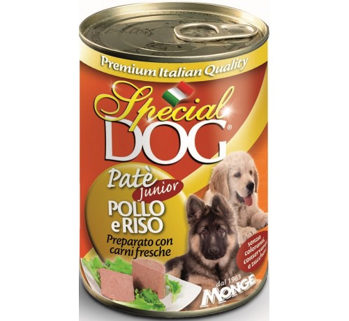 SPECIAL DOG PATE' 400G POLLO E RISO JUNIOR