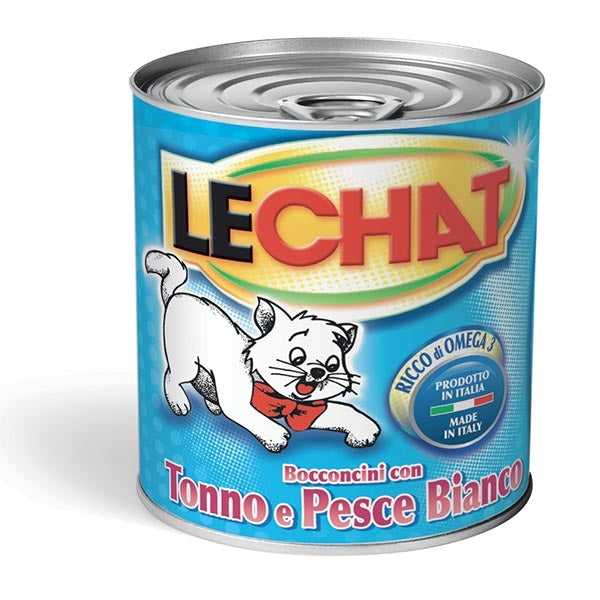 LECHAT BOCCONCINI 720G TONNO E PESCE BIANCO