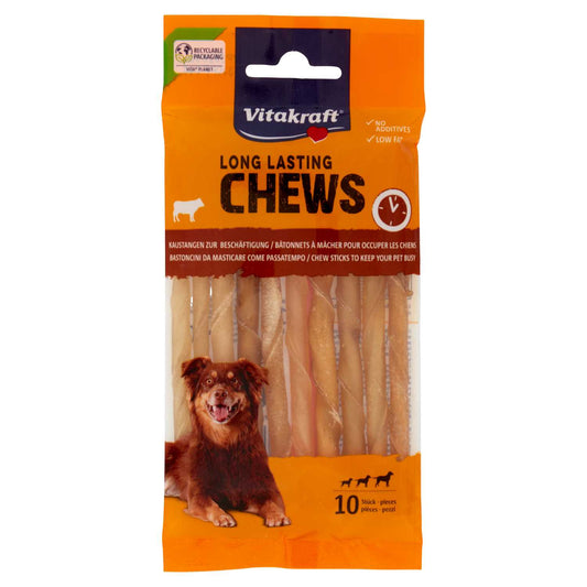 VITAKRAFT LONG LASTING CHEWS BASTONCINI DA MASTICARE COME PASSATEMPO 50G CM.12,5 10PZ