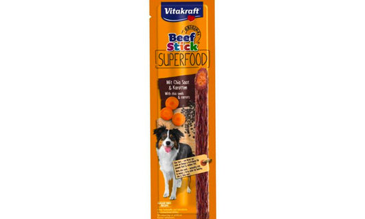 VITAKRAFT BEEF STICK SUPERFOOD 25G CAROTE