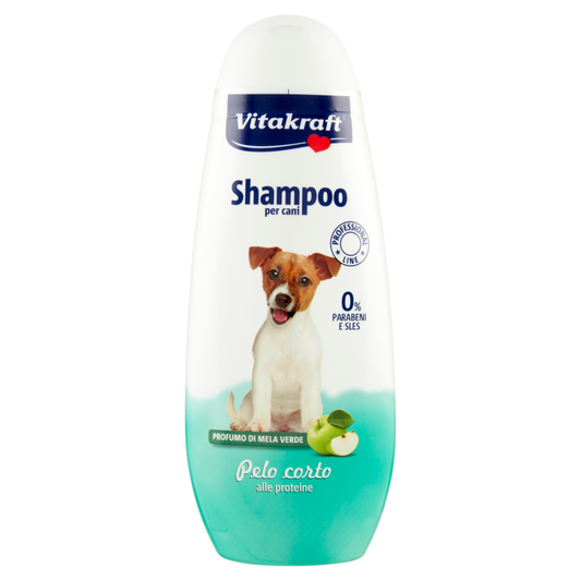 VITAKRAFT SHAMPOO 250ML PELO CORTO ALLE PROTEINE MELA VERDE