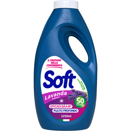 SOFT DETERSIVO LAVATRICE 2,25L 50LAV. LAVANDA INTENSA