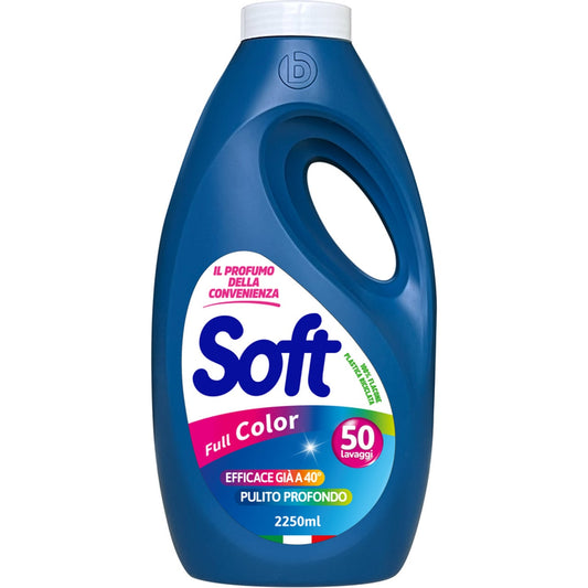 SOFT DETERSIVO LAVATRICE 2,25L 50LAV. FULL COLOR