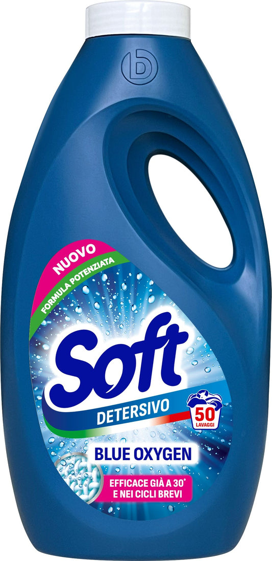SOFT DETERSIVO LAVATRICE 2,25L 50LAV. BLU OXYGEN