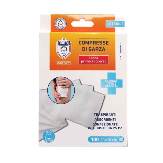 DR. PROTECT COMPRESSE DI GARZA CM.10X10 100PZ