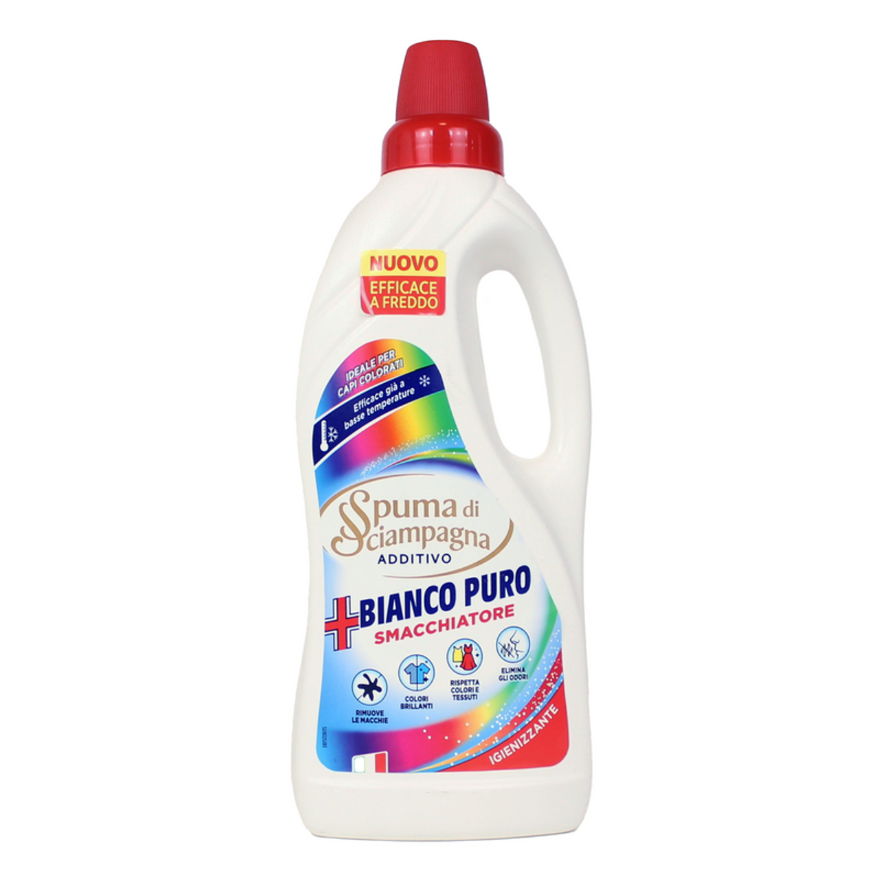 SPUMA DI SCIAMPAGNA ADDITIVO 900ML BIANCO PURO SMACCHIATORE IGIENIZZANTE CAPI COLORATI