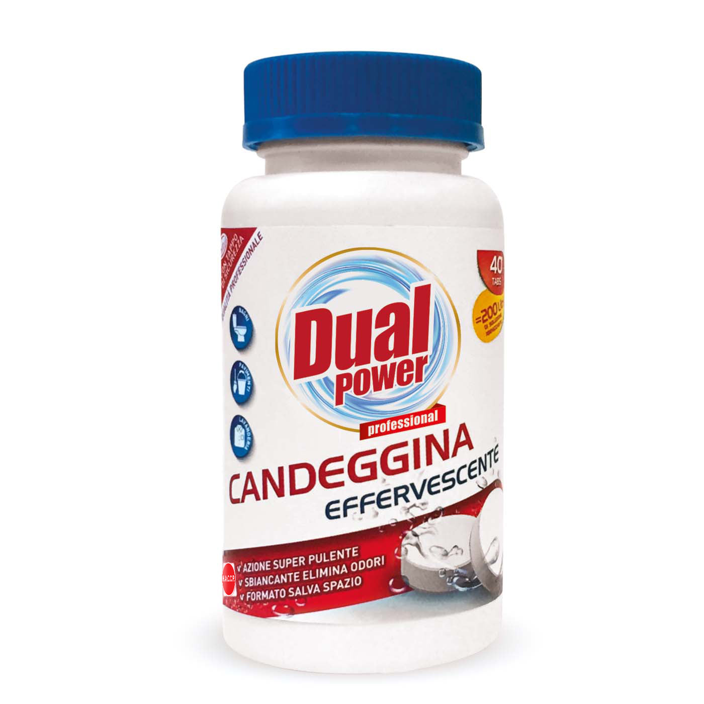 DUAL POWER CANDEGGINA EFFERVESCENTE 134G 40 TABS