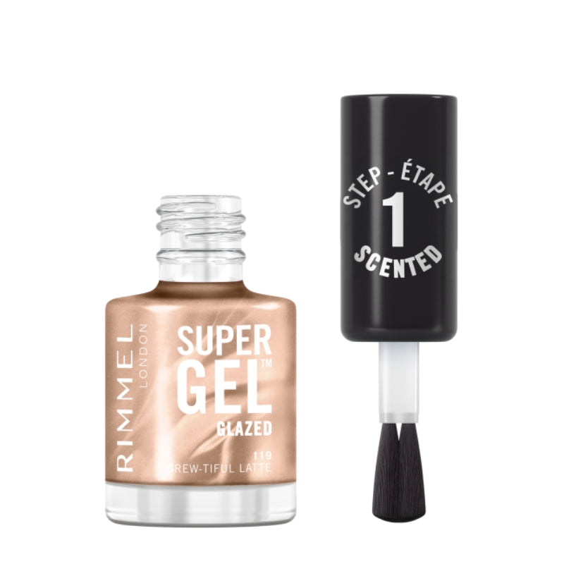 RIMMEL SMALTO SUPER GEL GLAZED 119 BREW-TIFUL LATTE