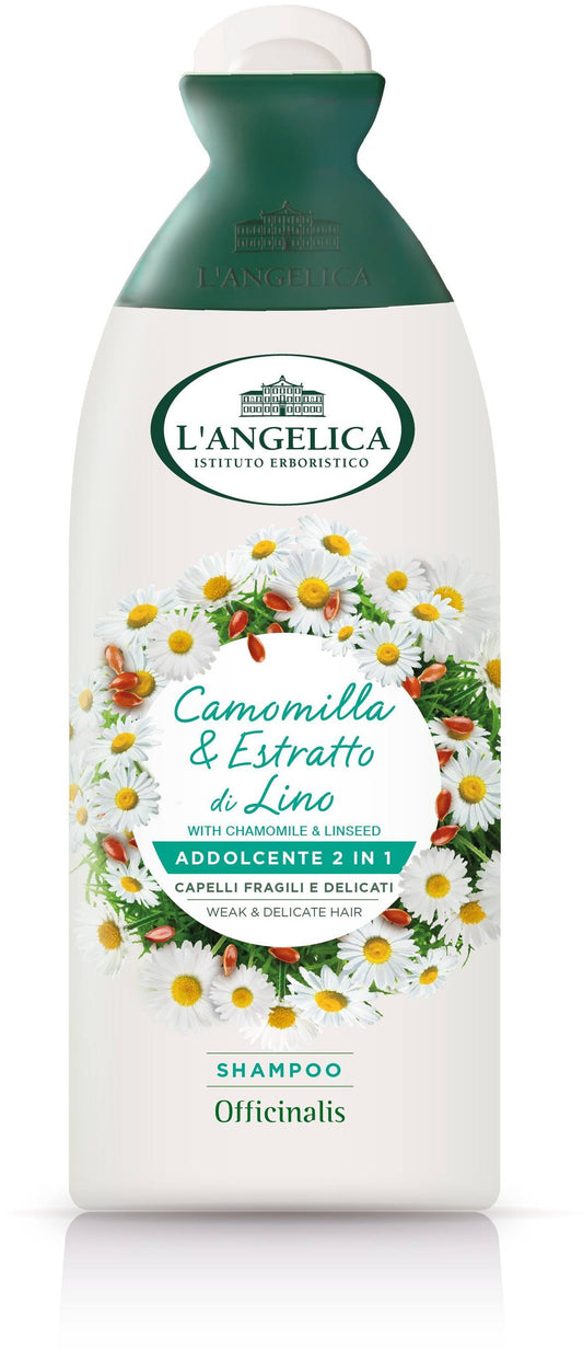 L'ANGELICA SHAMPOO 250ML ADDOLCENTE 2 IN 1 CAMOMILLA & ESTRATTO DI LINO