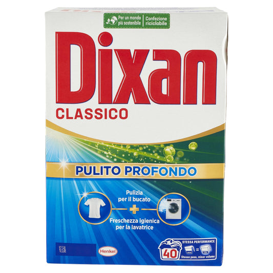 DIXAN POLVERE CLASSICO PULITO PROFONDO 2,2KG 40 MISURINI