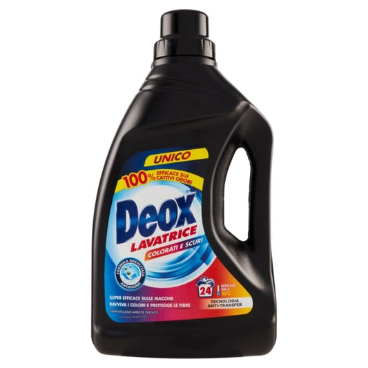DEOX LAVATRICE LIQUIDO 1,2L 24LAV. COLORATI E SCURI