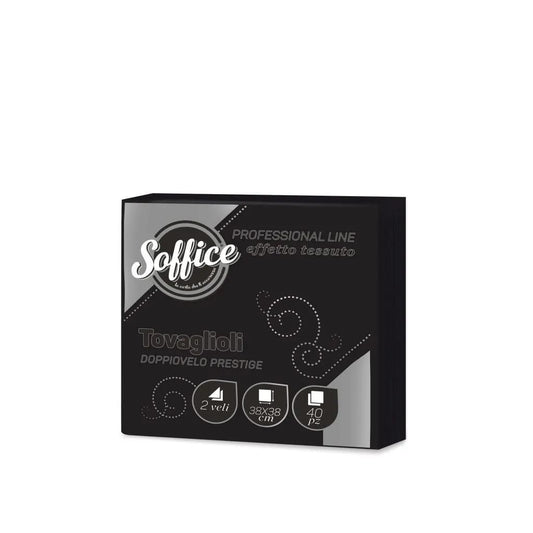 SOFFICE 40 TOVAGLIOLI DOPPIOVELO PRESTIGE 38X38 NERO