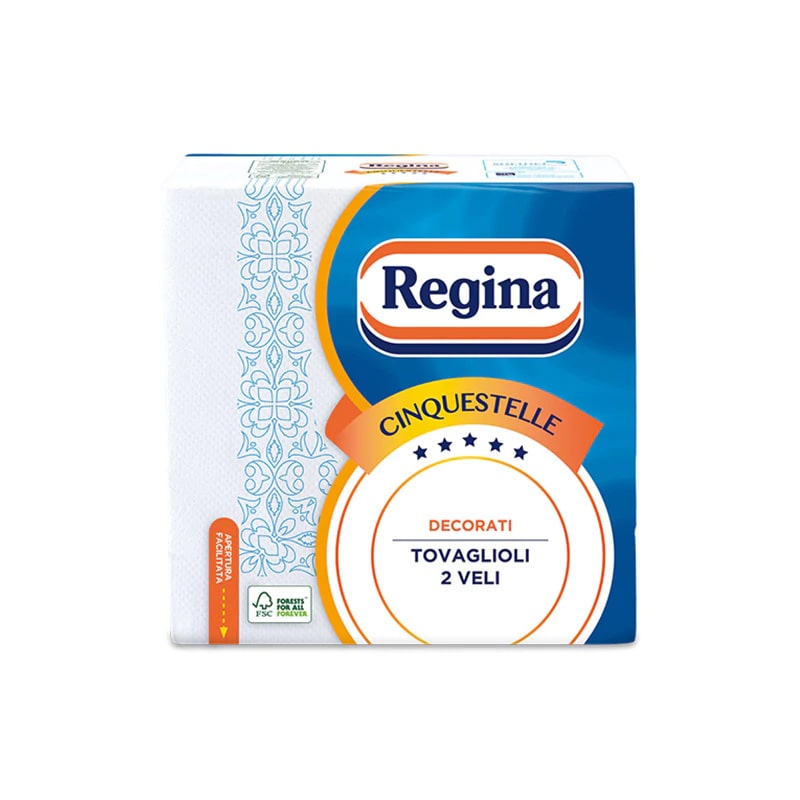 REGINA TOVAGLIOLI CINQUESTELLE 38X38 2 VELI 43PZ