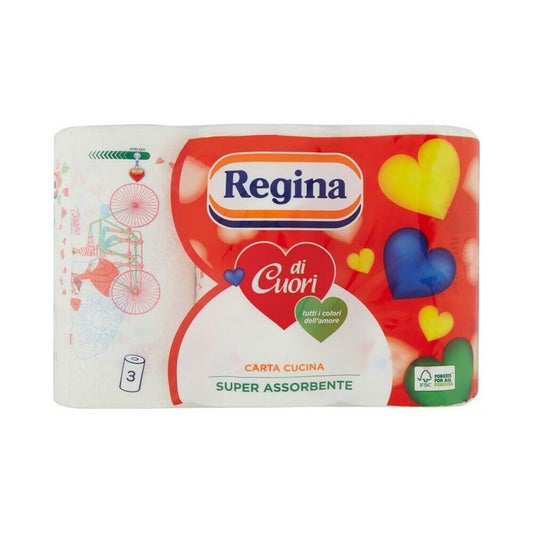 REGINA DI CUORI ASCIUGATUTTO 3 ROTOLI