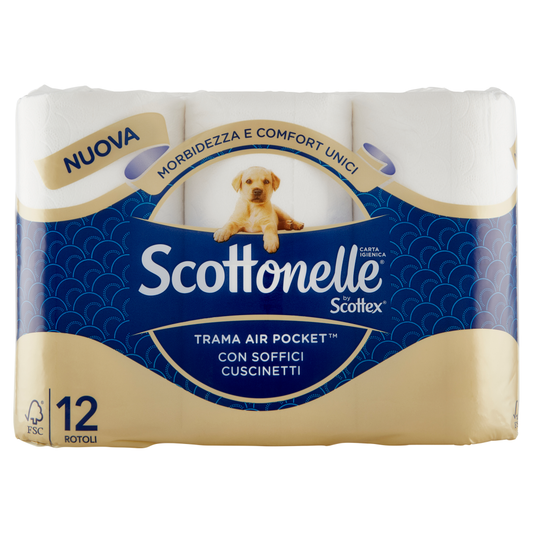 SCOTTONELLE BY SCOTTEX CARTA IGIENICA 12 ROTOLI