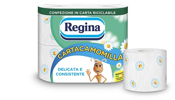 REGINA CARTA IGIENICA CAMOMILLA 4 ROTOLI