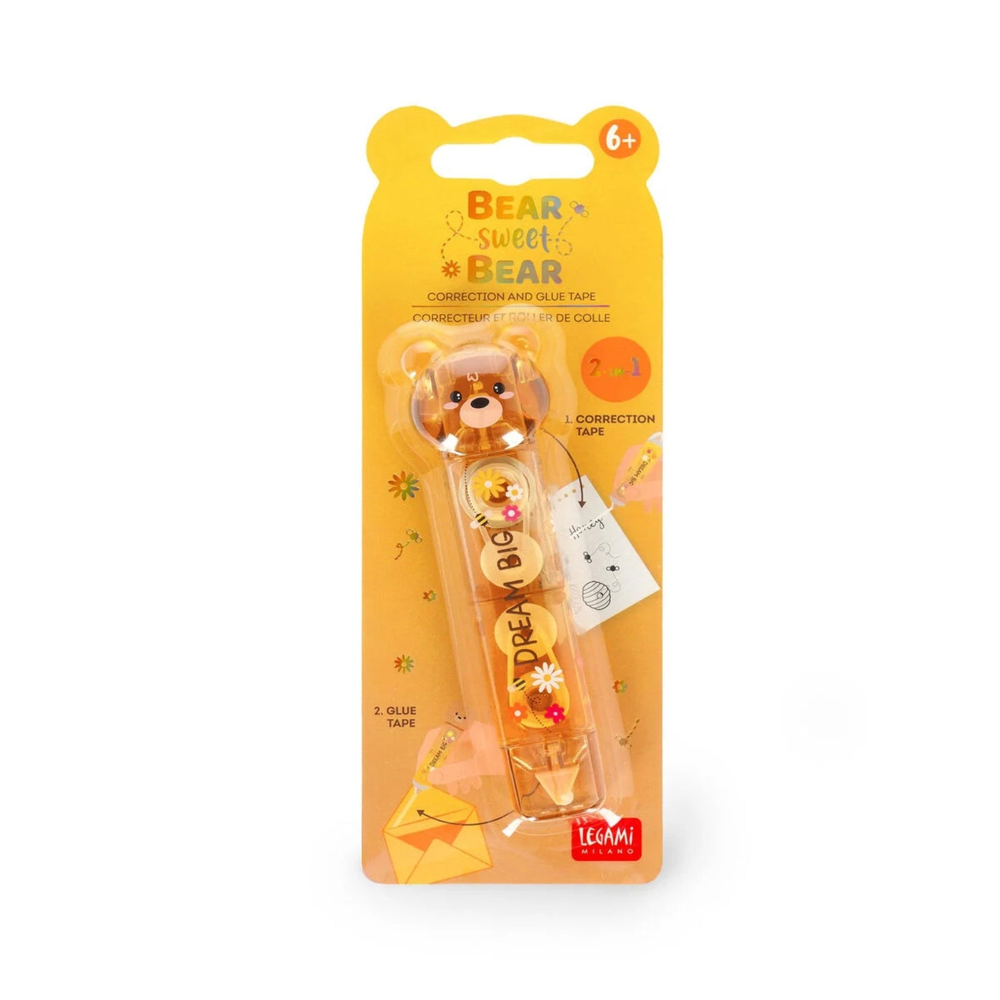 LEGAMI MILANO BEAR SWEET BEAR CORRETTORE E COLLA A NASTRO TEDDY BEAR
