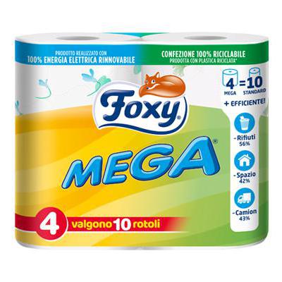 FOXY CARTA IGIENICA MEGA 2 VELI 4 ROTOLI