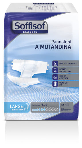 SOFFISOF PANNOLONI MUTANDINA PLUS L X15