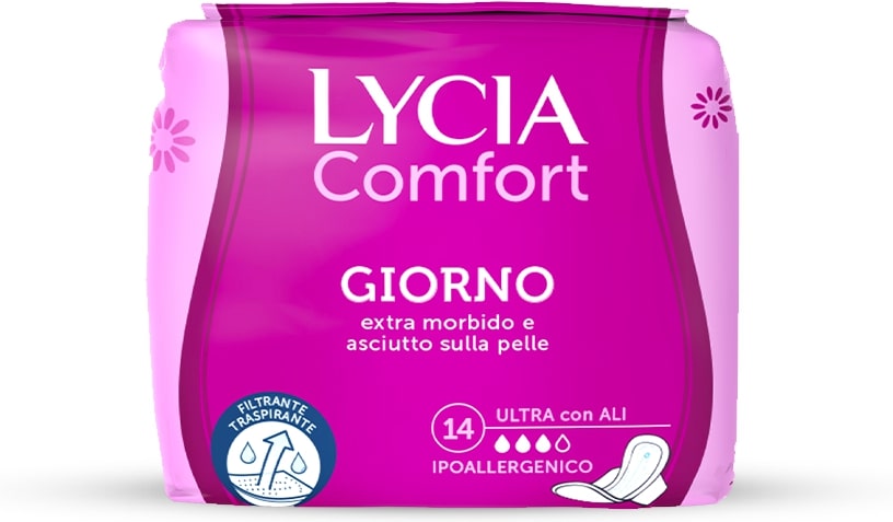 LYCIA ASSORBENTI COMFORT GIORNO ULTRA CON ALI X14