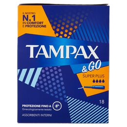 TAMPAX & GO SUPER PLUS X18