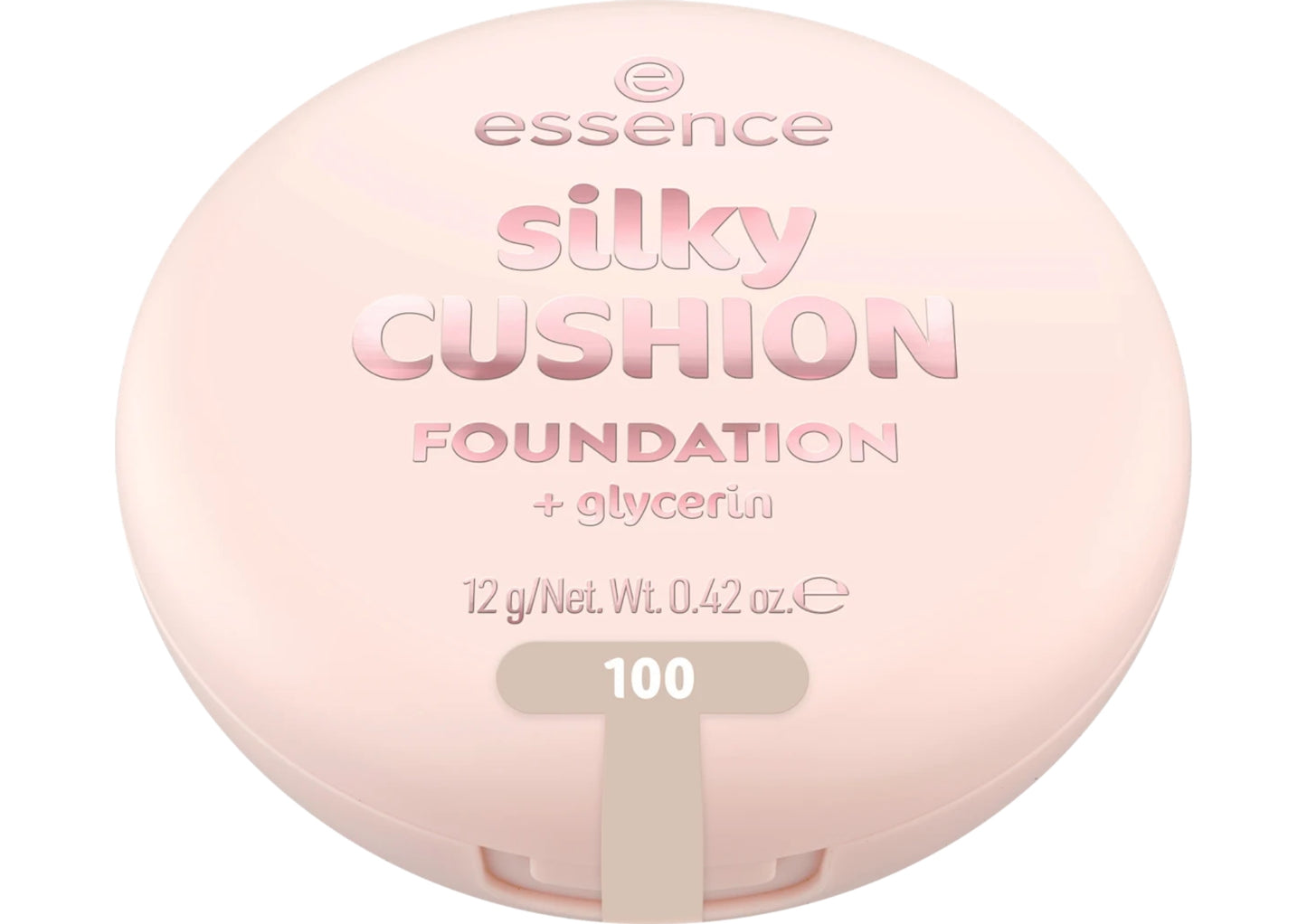 ESSENCE SILKY CUSHION FOUNDATION + GLYCERIN FONDOTINTA 12G 100