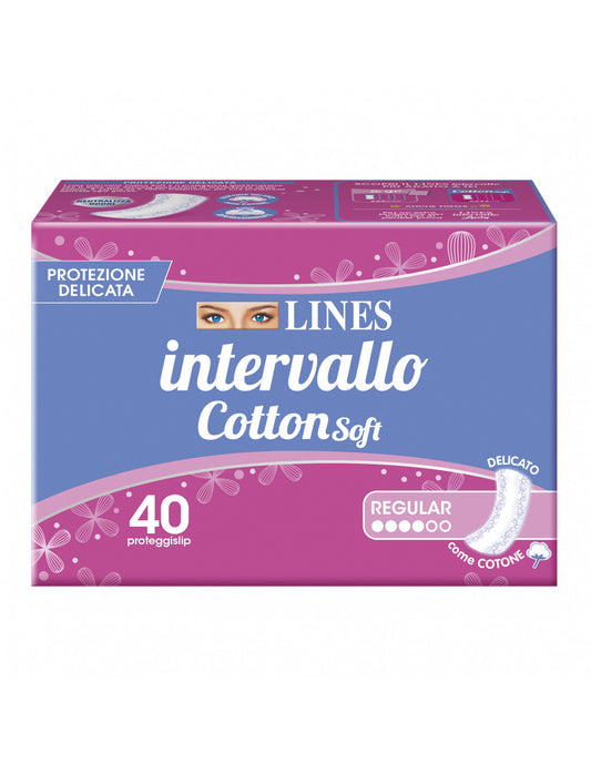LINES INTERVALLO COTTON SOFT PROTEGGISLIP DISTESI REGULAR X40