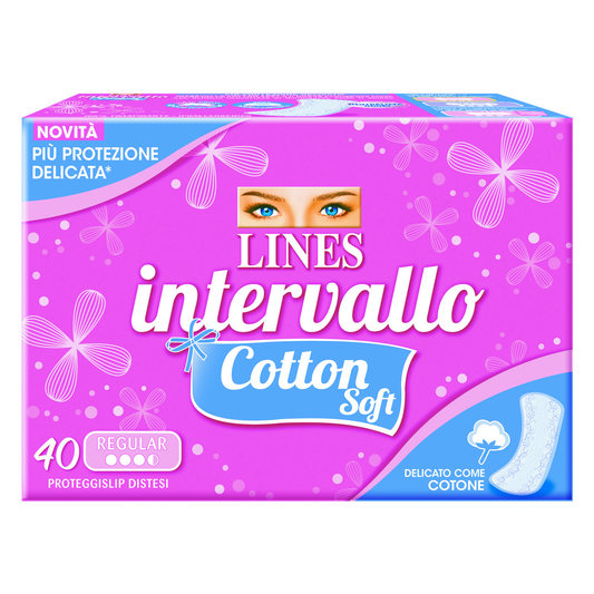LINES INTERVALLO COTTON SOFT PROTEGGISLIP DISTESI REGULAR X40