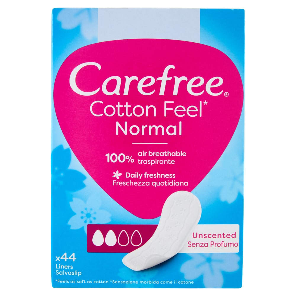 CAREFREE COTTON FEEL NORMAL SALVASLIP X44 SENZA PROFUMO
