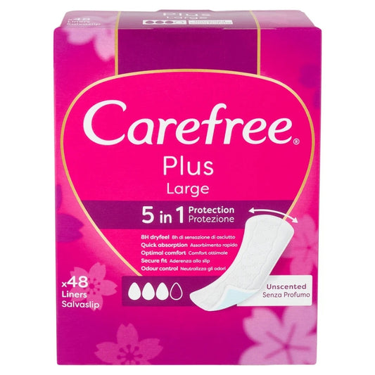 CAREFREE PLUS LARGE 5 IN 1 PROTEZIONE SALVASLIP X36 SENZA PROFUMO