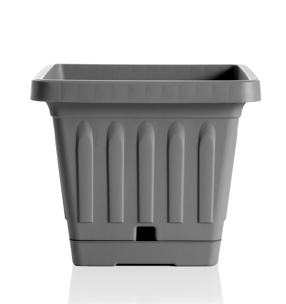 BAMA VASO TERRA GRIGIO QUADRATO CM.30X30 31400