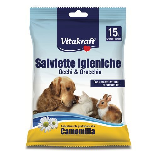 VITAKRAFT SALVIETTE OCCHI E ORECCHIE X15